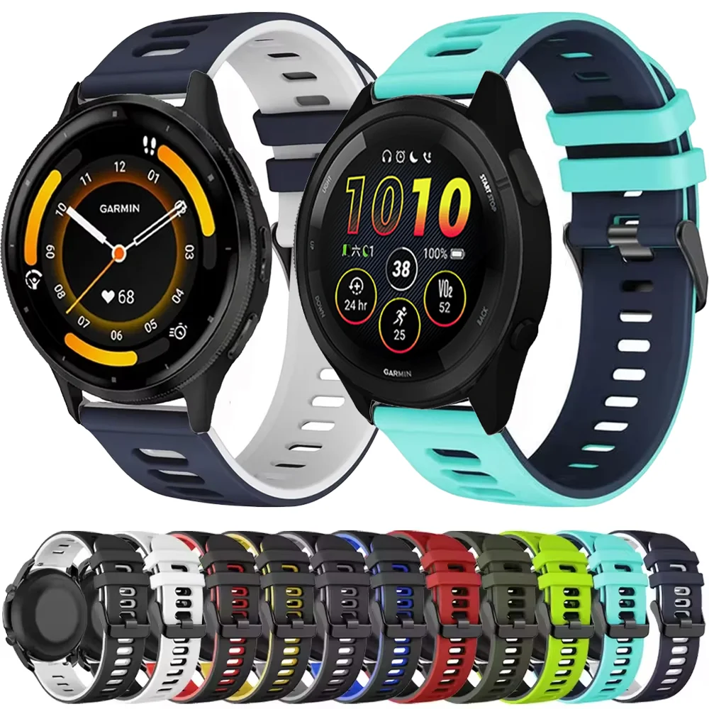 Sports Silicone Watch Strap - 20mm/22mm Adjustable Band