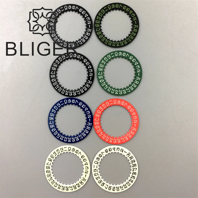 Blue/Green Luminous Date Disc Wheel with Black, White, Blue, and Green Disc Modification Tools