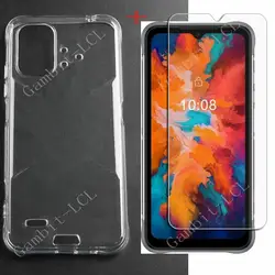 Enhanced Protection Glass + Case Cover with Tempered Screen Protector and Durable Phone Film for UMIDIGI Bison X10Pro (WHITE)