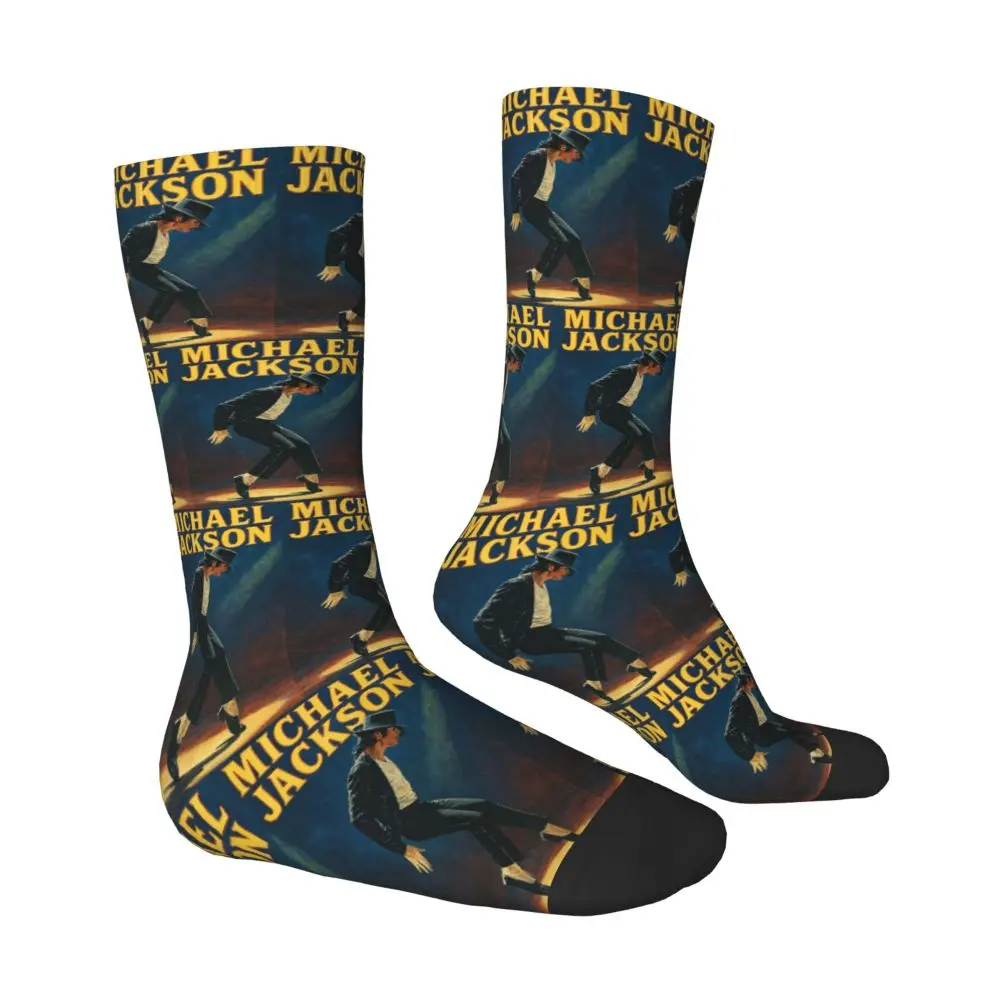 Michael 1984 Grammys Jackson Pop Art Portrait Socks Harajuku Stockings All Season Long Socks Accessories for Unisex Gifts