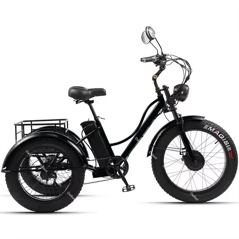 Powerful Wheel Fat Tire Passenger Electric Tricycle Adult Two