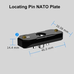 Enhanced Quick Release Safety Rail for Camera Rig Extensions (46mm)