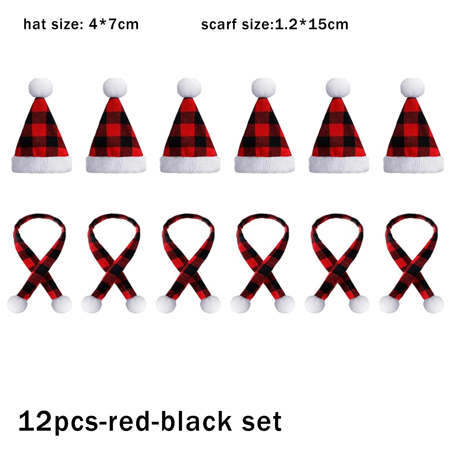 12pcs-red-black set