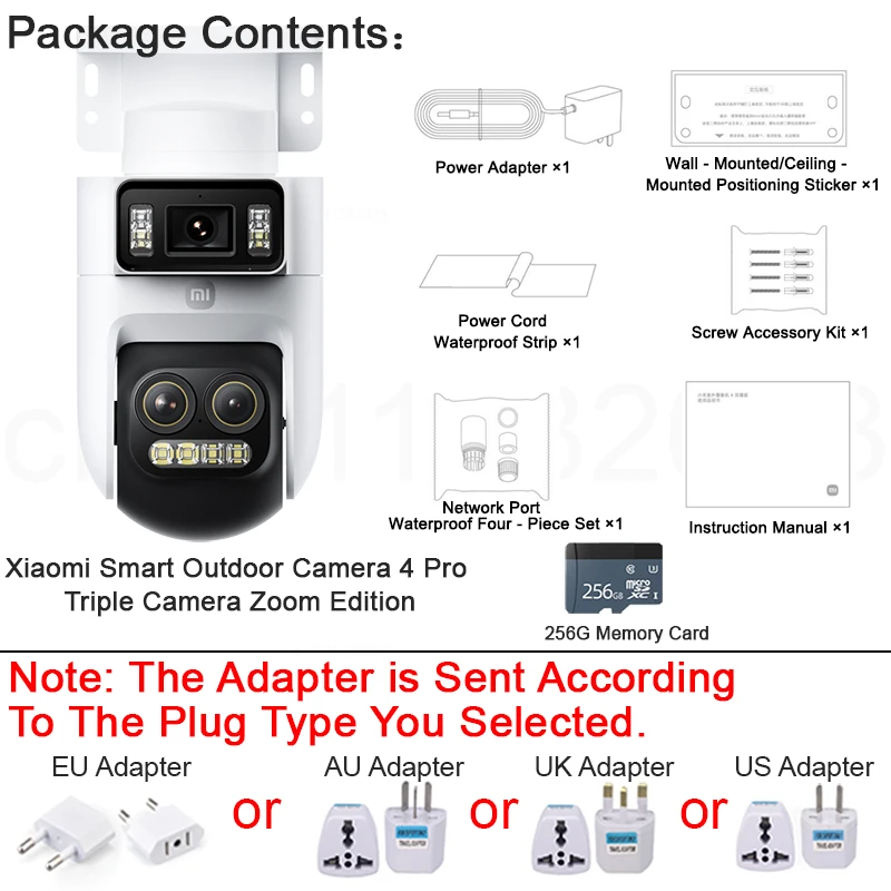 كاميرا XIAOMI الذكية الخارجية الجديدة 4 Pro إصدار...