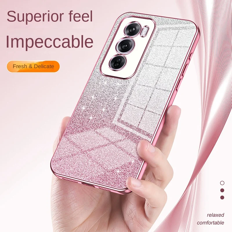 Sparkling Slim Protective Soft TPU Case with Full Phone Coverage