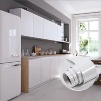 DIY PVC Self-Adhesive Waterproof Oilproof Wallpapers Decorative Kitchen Cabinet Desktop Wall Stickers Home Decors Wall in Rolls 2