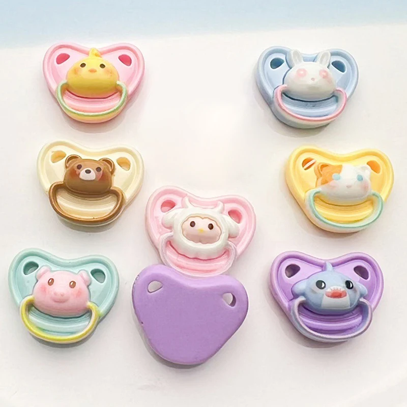 10Pcs Lovely Mini Doll Pacifier Play House Supplies Dummy Nipples For Doll Baby Dolls Kids Toy Baby Pacifier Accessories
