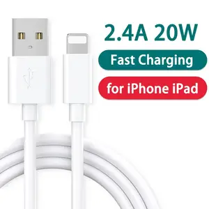 Câble USB 20W d'origine pour Apple iPhone, Apple, iPhone 14 13 11 12 Pro  Max, iPad, chargeur, charge rapide, câble de date, accessoires de  téléphone, 1-2 pièces - AliExpress