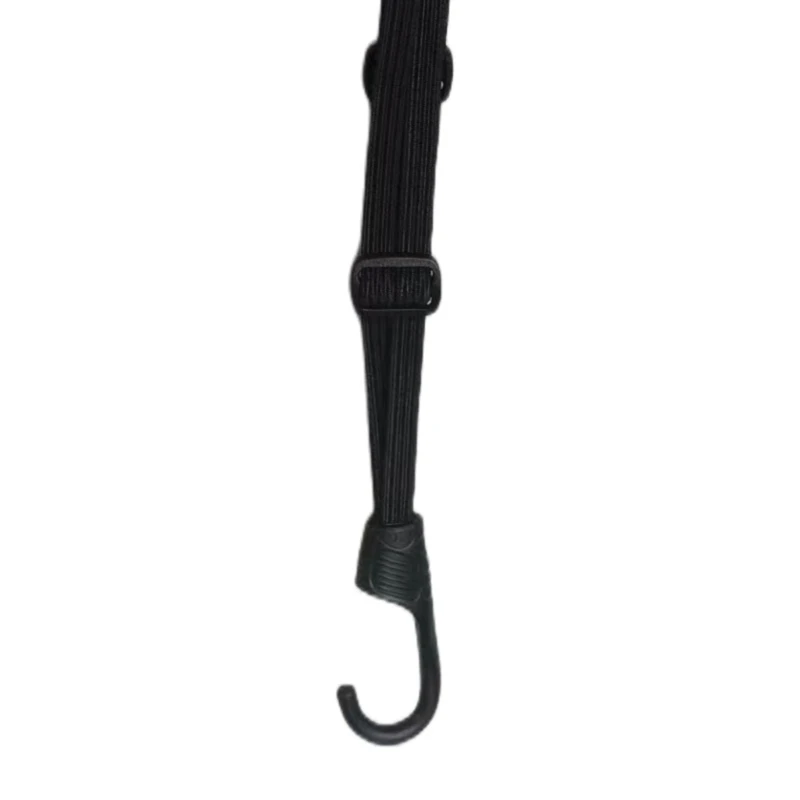 Motorcycle Helmet Fixing Rope Bicycles Lashing Strap with Hooks 60-170cm Adjustable Elastic Luggage Strap Tension Ropes