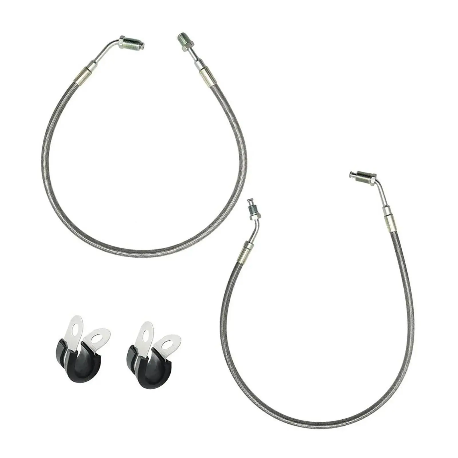 

2 Pieces Front Left Right Brake Hose Lines 1910474 Replace for Polaris