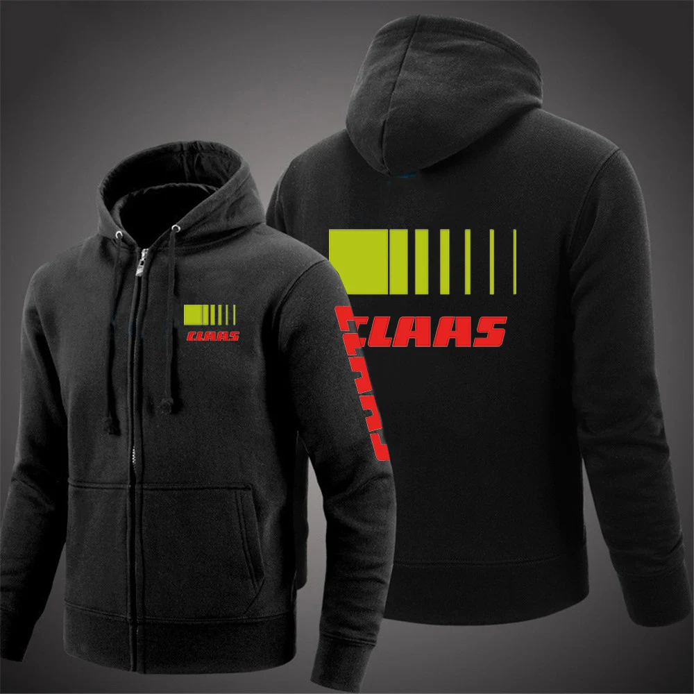 Men's Solid Color Zipper Hoodies Comfortable Autumn Sweatshirts