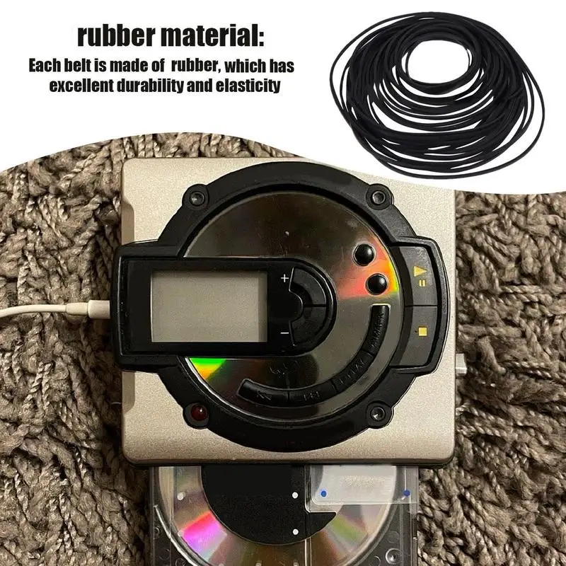 Cassette Tape Player Belts 30X Hybrid Cassette Player Belts Cassette Repair Device Treadle Sewing Machine Belt Rubber Belts For