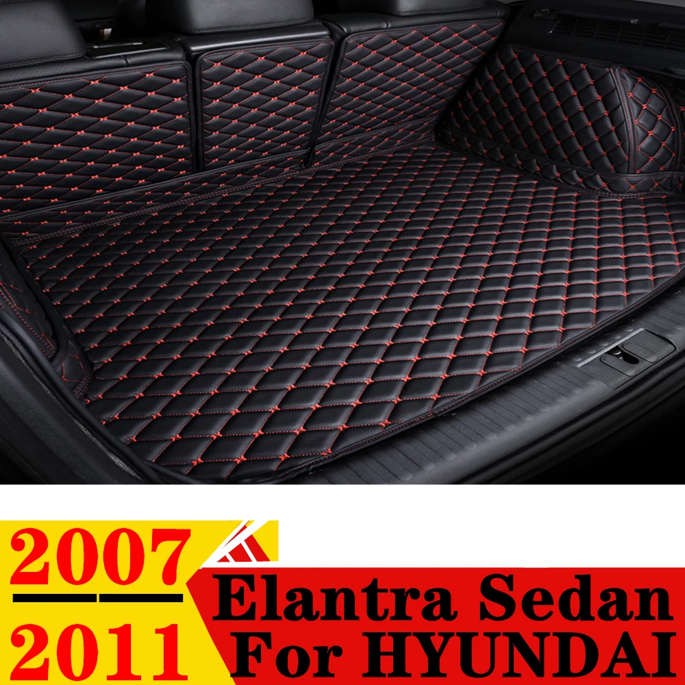 

Car Trunk Mat For HYUNDAI Elantra Sedan 2007 2008 2009 2010 2011 Rear Cargo Cover Carpet Liner Tail AUTO Parts Boot Luggage Pad