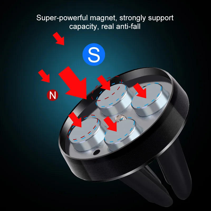 Universal Magnetic Air Vent Smartphone Mount and Holder