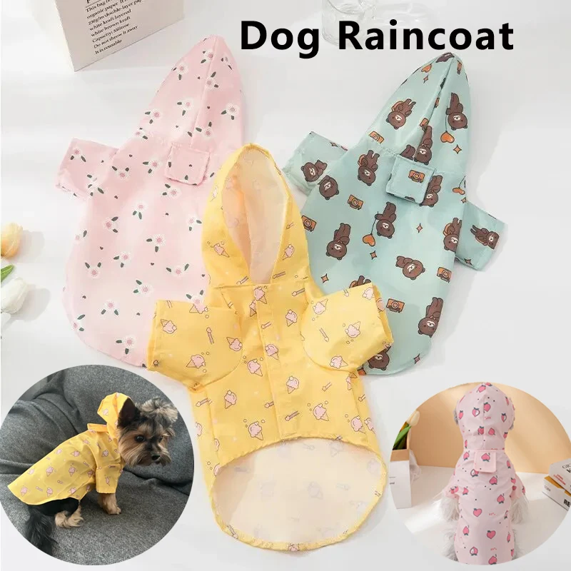 Dog Raincoat Summer Fashion Short Sleeve Dog Waterproof Clothes Puppy Coat Dog Raincoat Outdoor Coat Bichon Schnauzer Welsh Dog Raincoat Summer Fashion Short Sleeve Dog Waterproof Clothes Puppy Coat Dog Raincoat Outdoor Coat Bichon Schnauzer Welsh