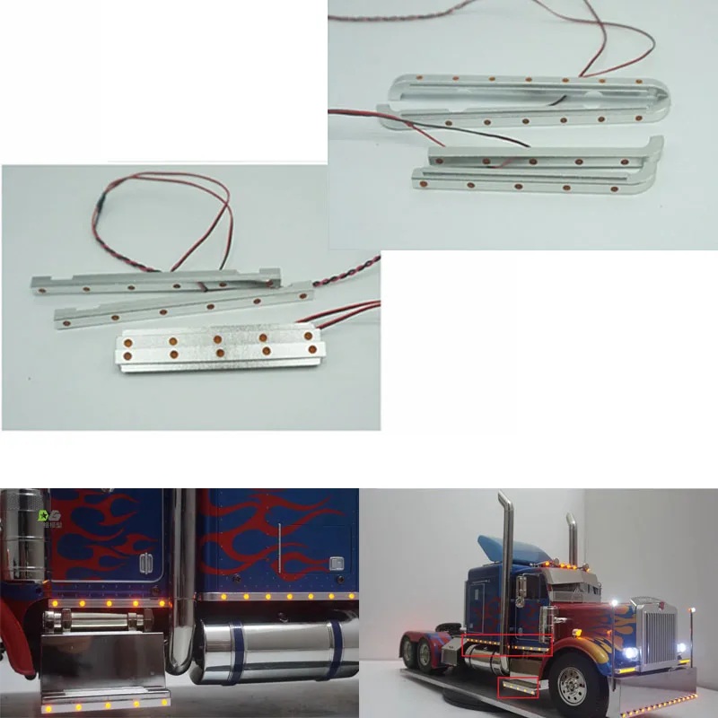 Barra De Luz LED De 55mm Para Coches RC 1:10, Alta Luminosidad Para Conducción Nocturna