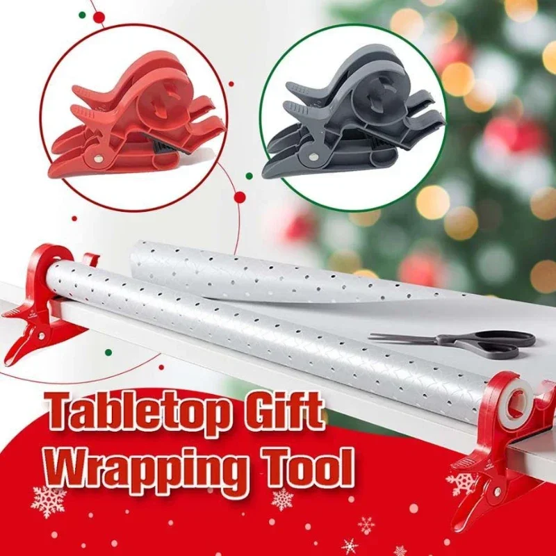 2X Wrap Buddies Tabletop Gift Wrapping Tool Tape Dispenser Paper