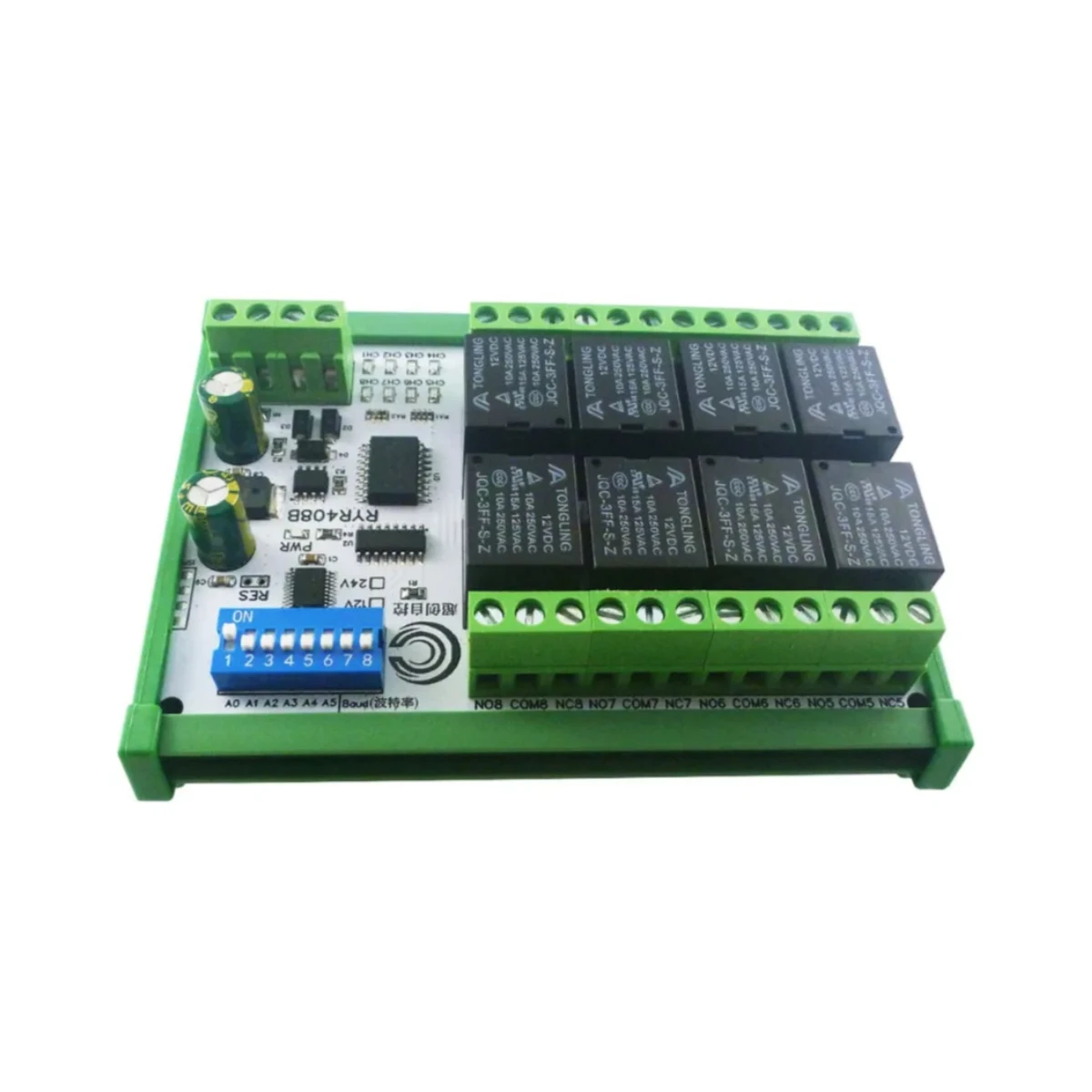 8CH-DC-12V-24V-DIP-Switch-Set-Parameters-RS485-Relay-Board-Modbus-RTU ...
