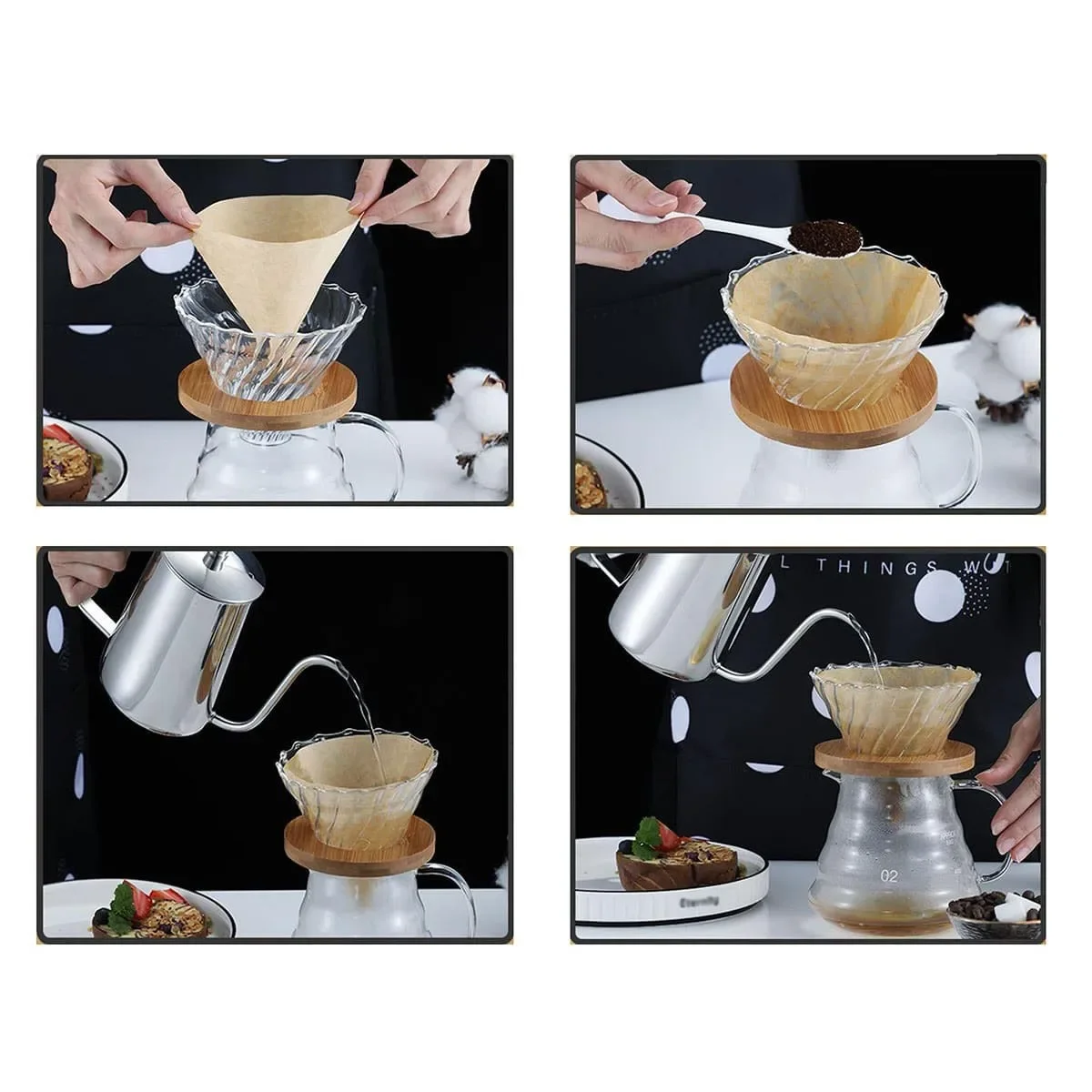 Coffee Pot Coffee Kettle Pour Over Coffee Maker Coffee Maker Accessory 1PC-350ML Pour Over Coffee Kettle Gooseneck Pour Over Coffee Pots Drip Maker Stainless Steel