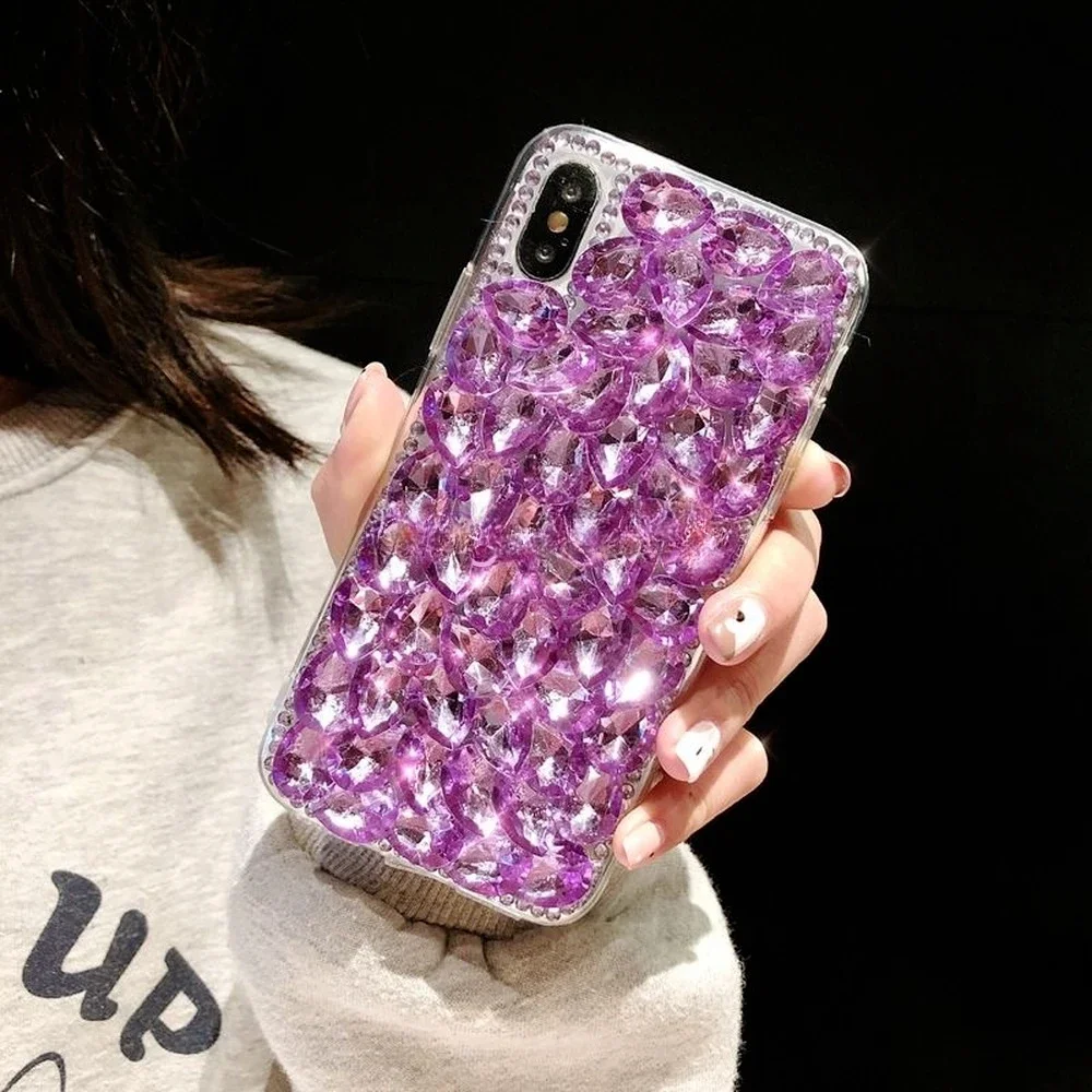 

Luxury Glitter Rhinestone Phone Case For Samsung GalaxyS24 S10 S20 Plus S21 FE S22 23Ultra Note20 10 Cases Diamond Crystal Cover