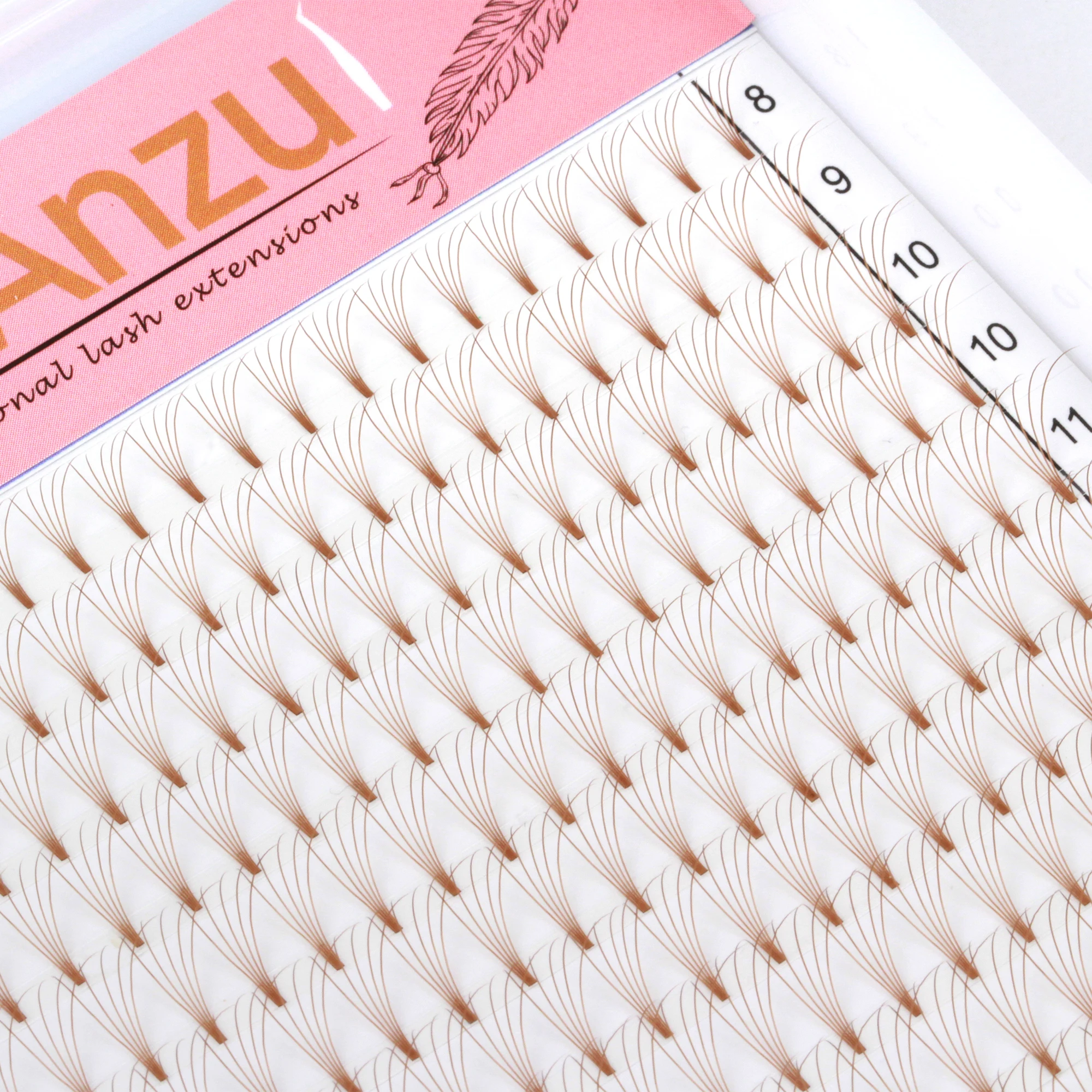 MuxAnzu まつげエクステ 5D カラープレメイドボリュームラッシュファン