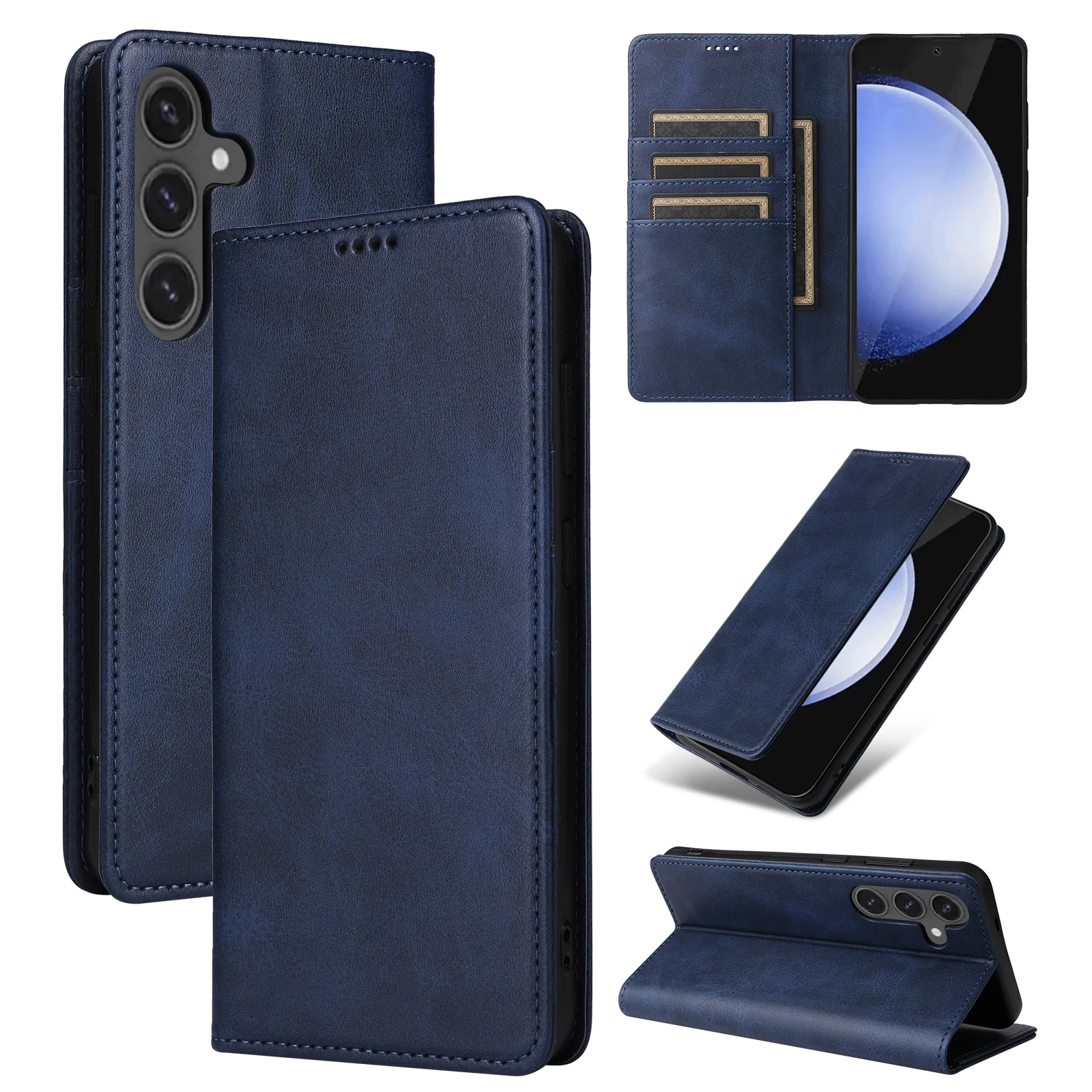 Premium PU Leather Wallet Phone Case - Stylish Protective Cover
