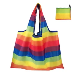 Eco - Friendly Personalized Reusable Tote Bag - Foldable, Durable, and Machine Washable (JC 391 (rainbow))