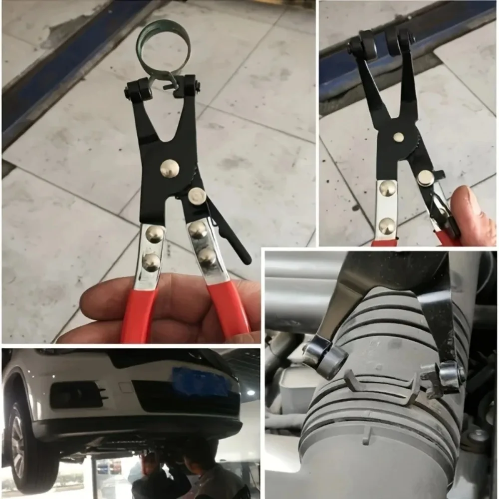 Clamp Puller Locking Car Hose Clamps Pliers Water Pipe Hose Flat Band Ring Type Tool for Garden Auto Removal 1Pcs