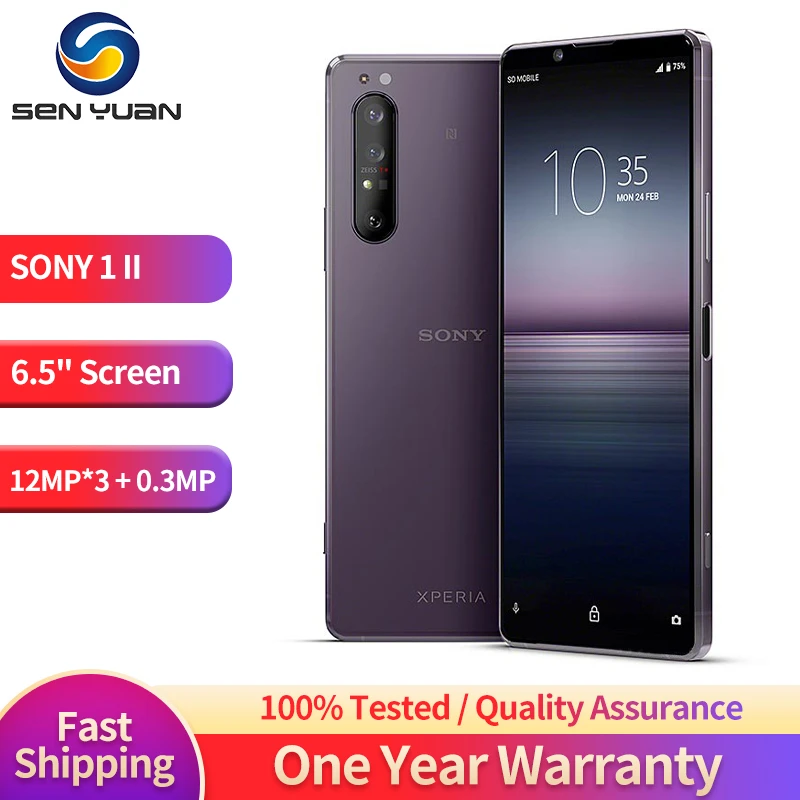 Original Sony Xperia 1 II XQAT51 5G Mobile Phone 6.5
