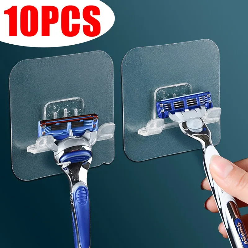 남성용 면도 면도기 보관 브래킷, 자체 접착 벽 후크, 욕실 선반 정리함, 욕실 액세서리, 거치대 