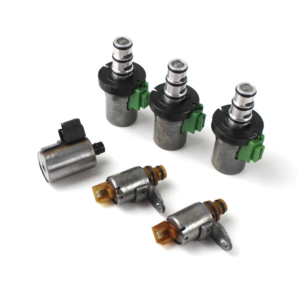 6pcs Transmission Shift EPC PWM Solenoid Kit 4F27E 48420K-R FN4A-EL for Mazda 2 3 5 6 CX-7 MPV Solenoid Valve Refurbished Parts
