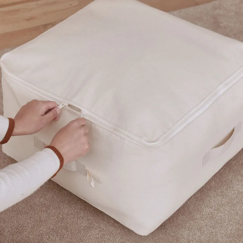 Foldable Clothing Storage Bags Large Capacity Wardrobe Clothes Quilt Pillow Blanket Storage Organizer Cajas Organizadoras Ropa 2