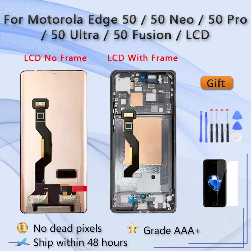 Écran LCD Tactile Avec Châssis Motorola Moto Edge 50 Fusion  XT2429 Lcd Display Touchscreen Frame 5d68c24635 Blue