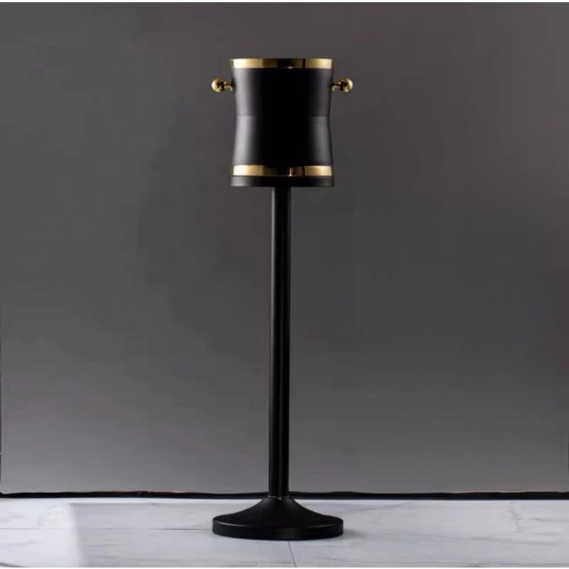 New Luxury Floor Standing Champagne Cooler, Stainless Steel Ice Bucket for Red Wine, Beer, and Spirits, Premium Beverage Storage