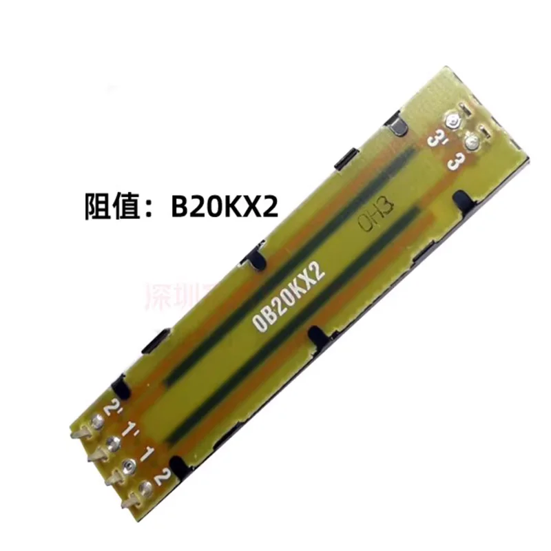 1PCS ALPHA 72MM 7.2cm RA45D2F-211 straight slide rail potentiometer 0B20KX2 B20KX2 B20K trip 45mm shaft 20mm switch multiturn potentiometer linear potentiometer adjustable resistor