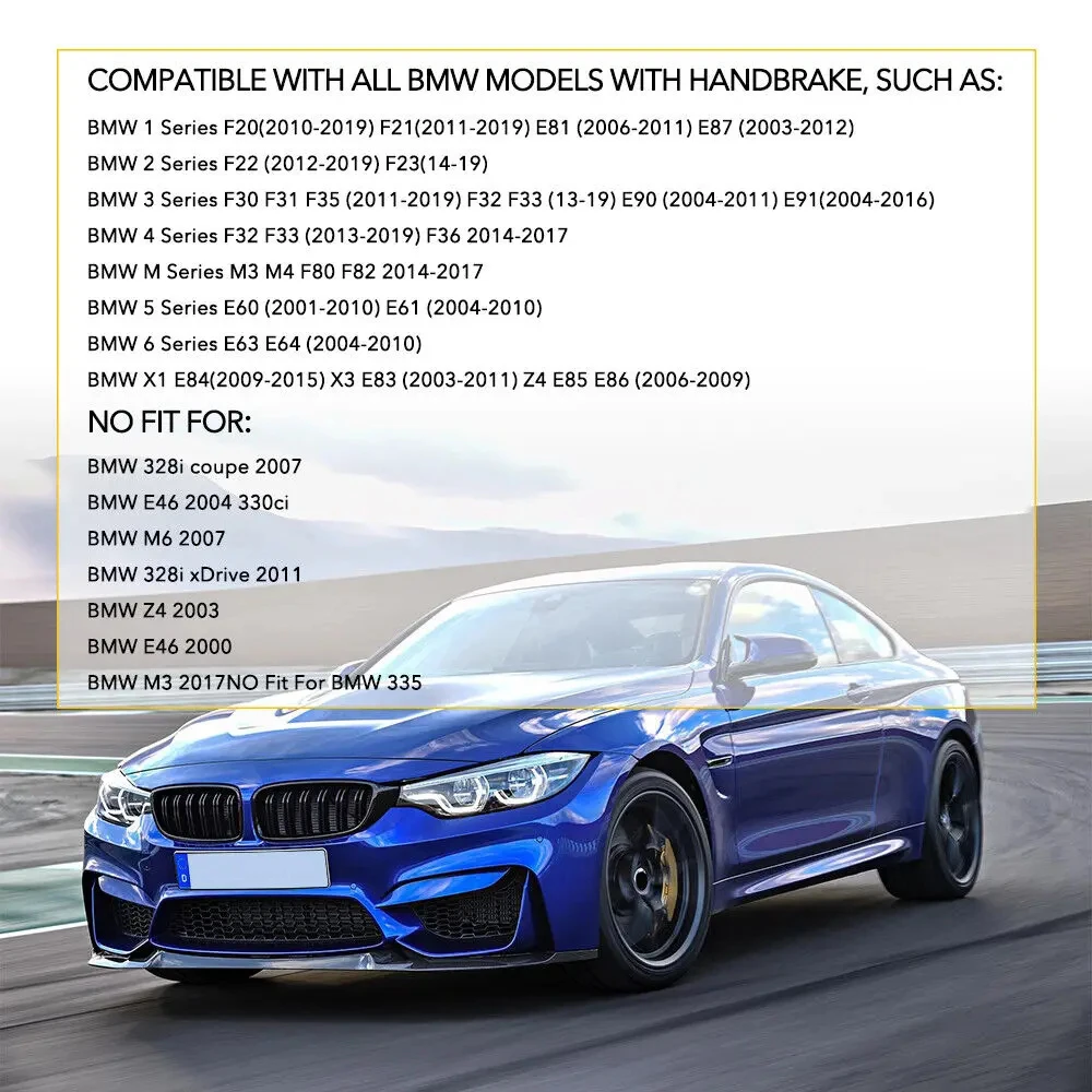Handbrake Grips Cover Trim For BMW E60 E90 E91 E92 E93 E86 E87 F20 F30 F31 F32 F61 F80 F82 Universal Carbon fiber Accessorie Hand Brake Cover
