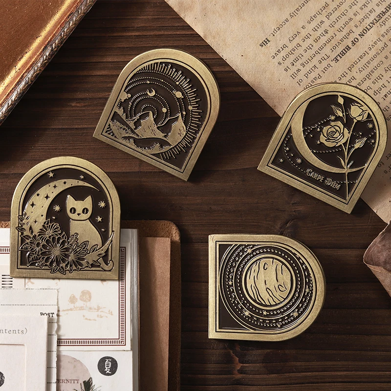 6 styles Vintage elegant metal clip Series zinc alloy material Scrapbooking Decoration paper Journal Diary Diy Stationery
