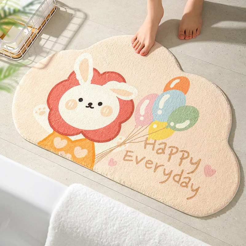 

Household bathroom absorbent floor mat rugs