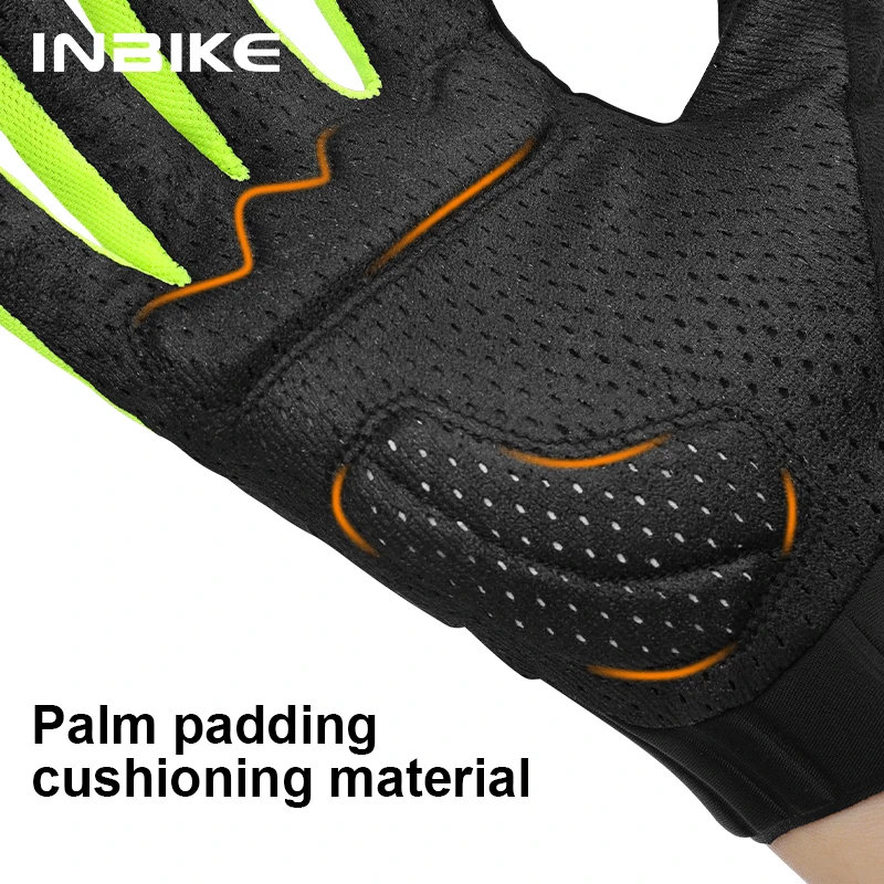 INBIKE MTB Cycling Gloves High Elasticity Full Finger Mountain Road Bike Gloves Touchscreen Bicycle Cycle Ride Glove Accessories 5