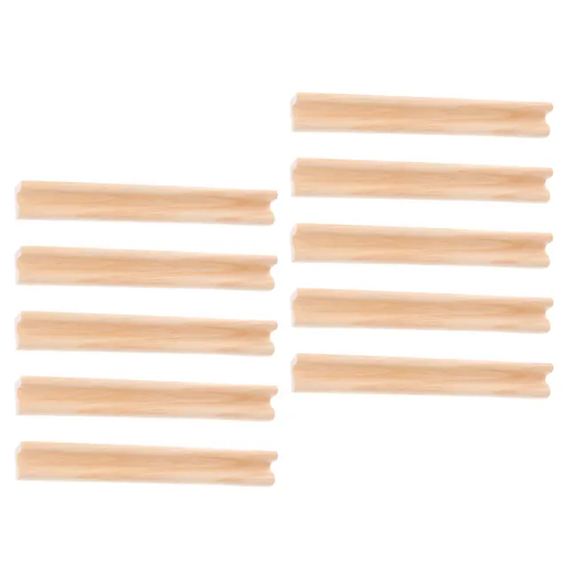 10 Pcs Wooden Letter Base Craft Domino Bases Alphabet Game Child Board Multi function Holders Trays Racks Display St s 19cm 4