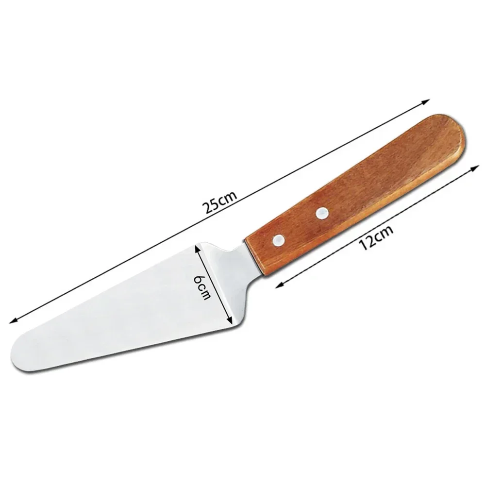 Wooden Handle Pizza Shovel Triangle Shovel Cake Cheese Baking CookingTool Household Manual Power Tool Accessories
