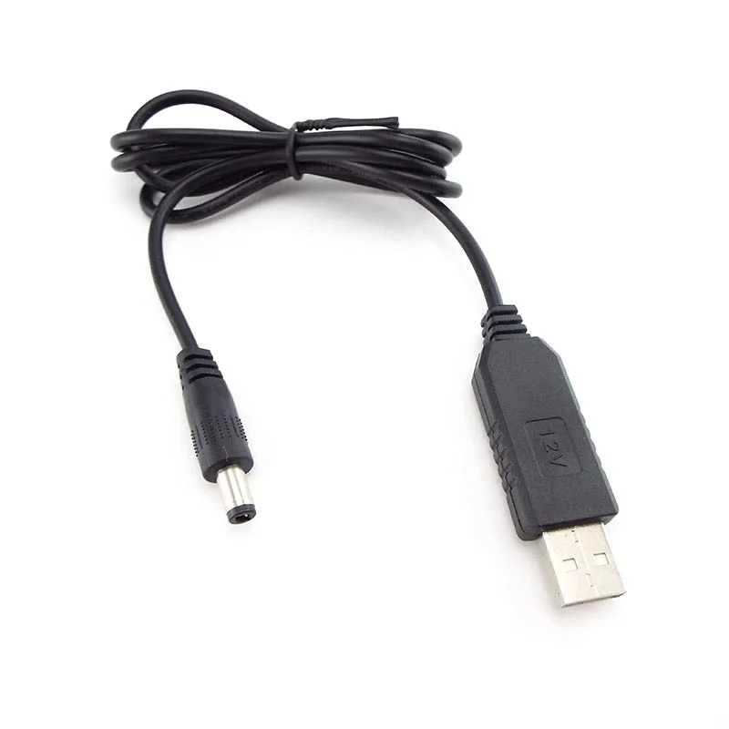 Universal USB to DC Power Boost Adapter Cable with Step-Up Voltage Converter 5.5mm/3.5mm Plug