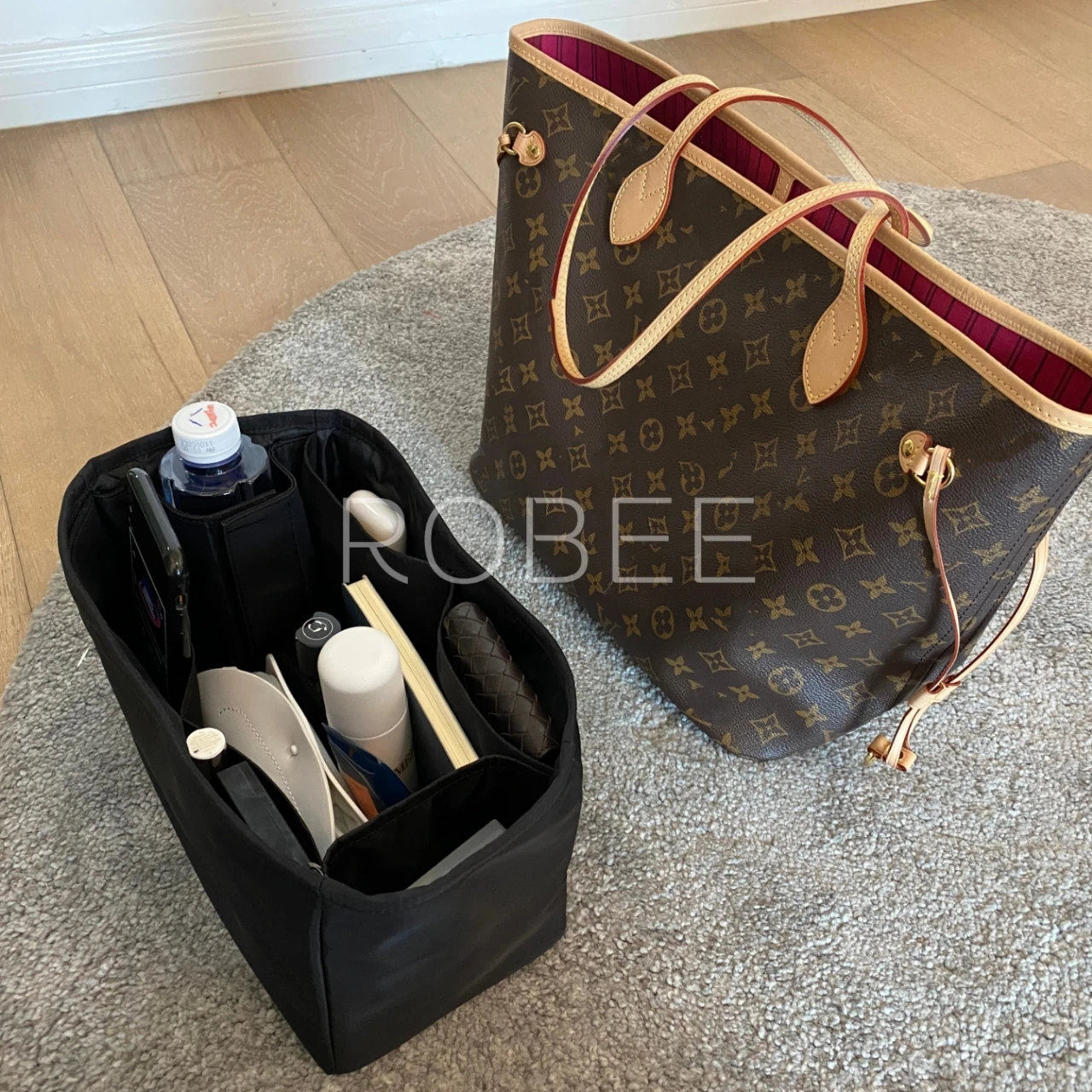 Rose Online Per Lv Neverfull Small/Medium/Oversize, Borse Centrali Con Tasca Interna, Borse Per La Spesa E Borse Portaoggetti