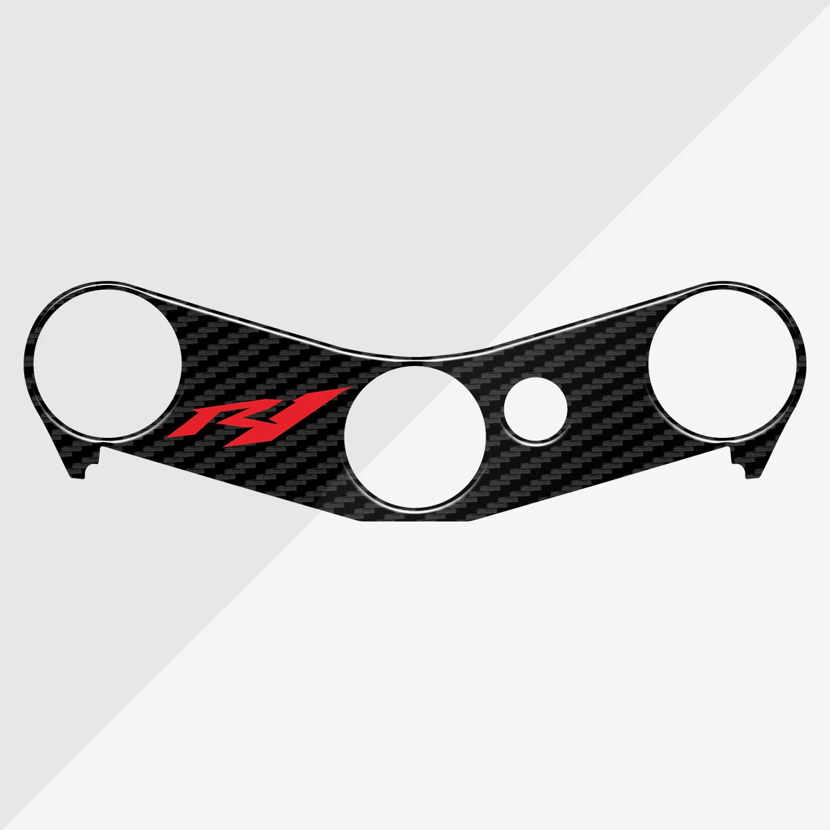 3D Resin Motorcycle Carbon Fiber Stickers Top Triple Clamp Yoke Case for Yamaha YZF-R1 R1 R 1 2004 2005 2006