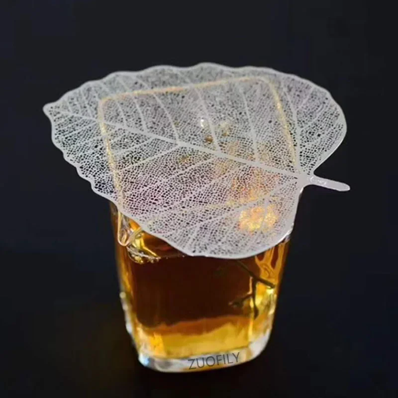 Stainless Steel Bodhi Leaf Tea Filter Net Kong Tea Set Teapot TeaCup Strainers Leaf Strainer Drinkware Teaware Gadgets tea infuser tea strainer tea filter