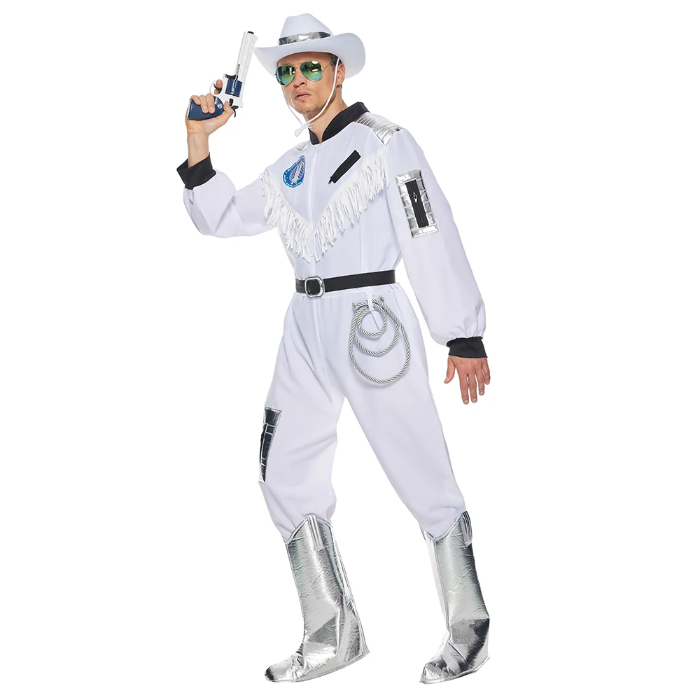 Eraspooky Carnival Party Fancy Dress Men Space Cowboy Costume