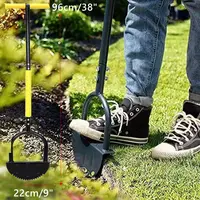 Manual Trimming Shovel Serrated Grass Saw Cutter With T-Grip Half Moon Manual Lawn Edger Reinforcedfor for Home Garden Supplies 1
