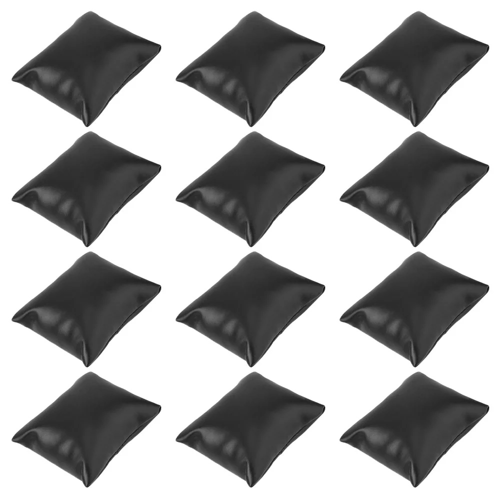 

12 Pcs Wrist Watch Pillow Watches Accessories Pu Jewelry Displays Holder