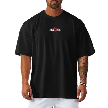 T-shirt da corsa da uomo oversize, sportive, a mezza manica, estive, in mesh, ad asciugatura rapida, per fitness, allenamento e palestra