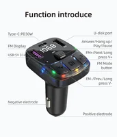 Bluetooth Car Charger with FM Transmitte 5